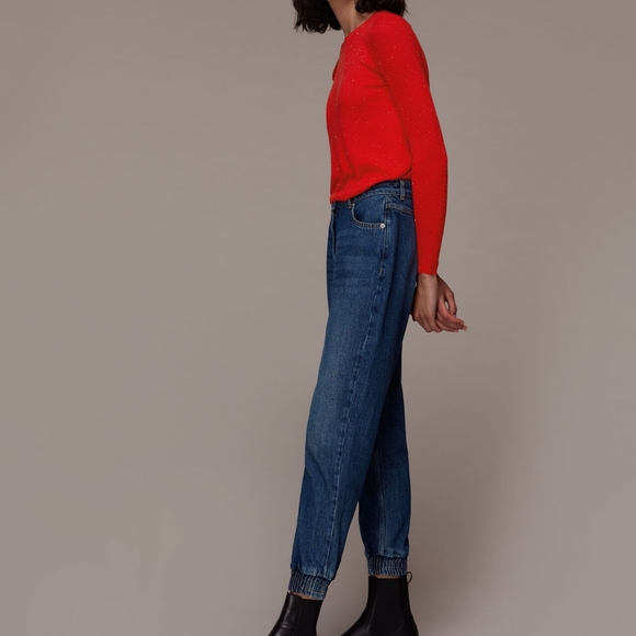 WHISTLES red sparkle sweater pullover - Picture 2 of 11